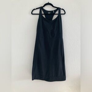 Toad&Co Aquaculture Racerback Dress Black Sleeveless Pullover Travel Errands Med